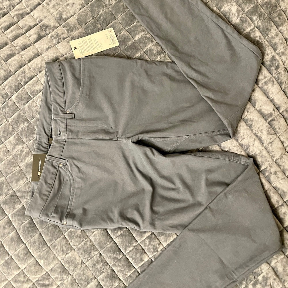 Lululemon ABC Slim 33” waist 34”L, BlueGray Men's pant NWT